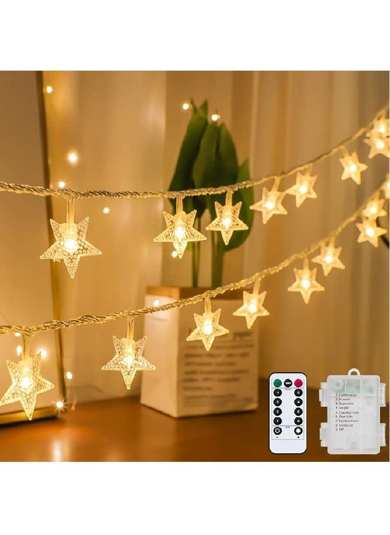 Starlight Warm Color LED Decorative Light String 10m 100 Lights [USB Type + Remote Control]