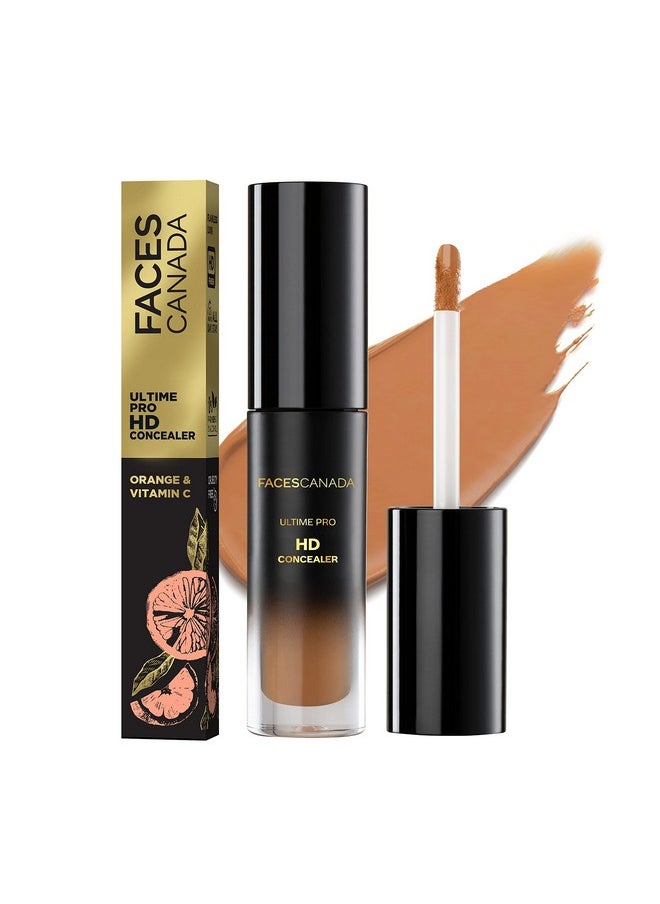 Ultime Pro Hd Medium Coverage All Skin Type Liquid Concealer - Golden Rush 06, 3.8Ml | Natural Matte Finish | 12Hr Long Stay | Blemishes | Blends Easily | Orange & Vitamin C Enriched