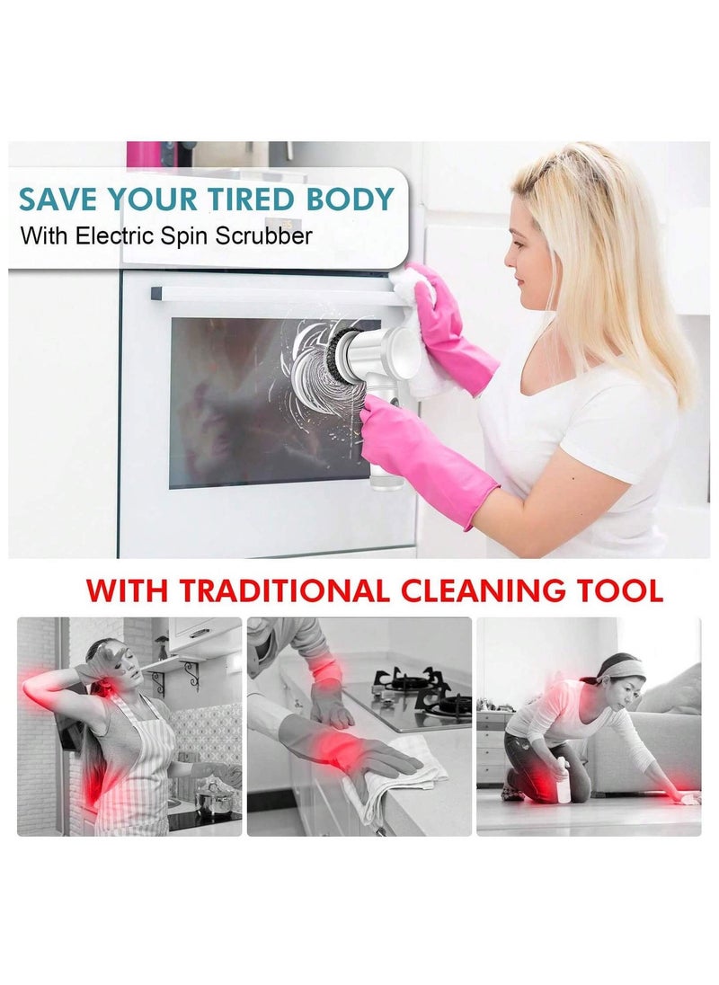 Explosive electric cleaning brush, kitchen and bathroom multifunctional electric cleaner