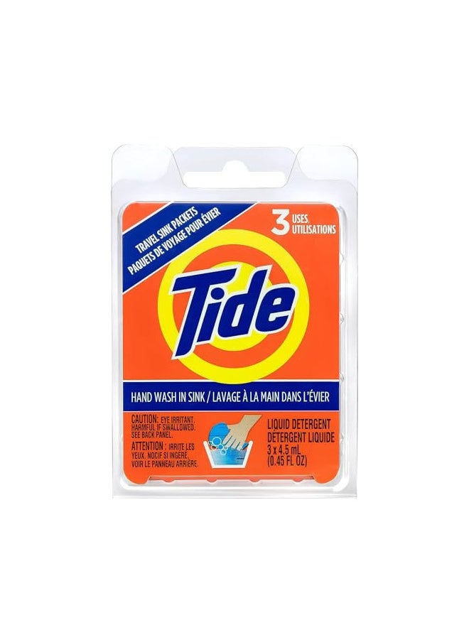 Tide Liquid Travel Sink Packets, 3-Count