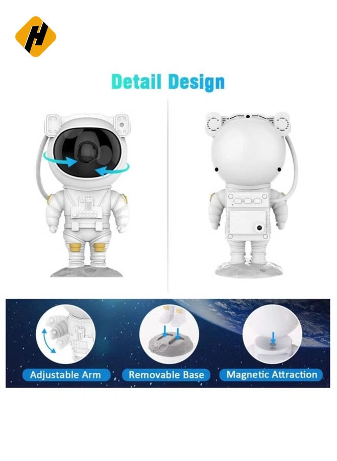 Kids Star Projector Night Light Ksera Astronaut LED Projection Lamp for Bedroom, Starry Night Light Projector with Timer, Remote Control and 360°Adjustable Head Angle