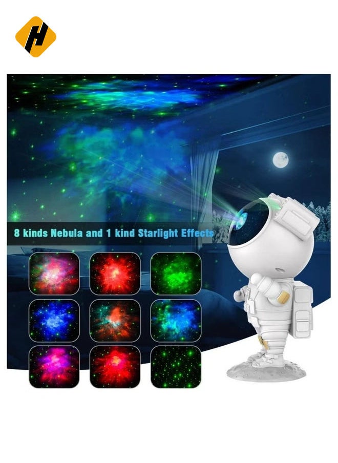 Kids Star Projector Night Light Ksera Astronaut LED Projection Lamp for Bedroom, Starry Night Light Projector with Timer, Remote Control and 360°Adjustable Head Angle