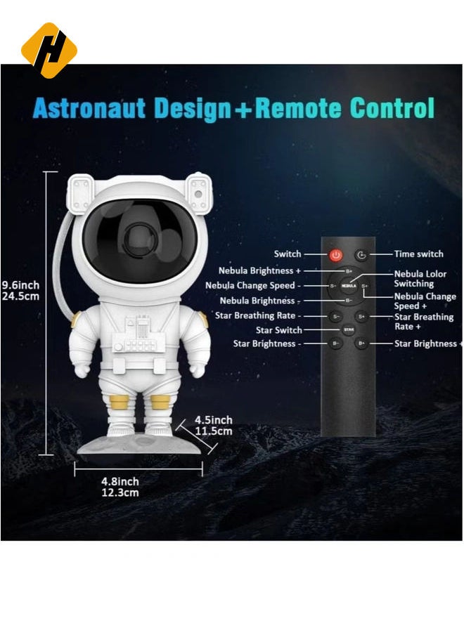 Kids Star Projector Night Light Ksera Astronaut LED Projection Lamp for Bedroom, Starry Night Light Projector with Timer, Remote Control and 360°Adjustable Head Angle