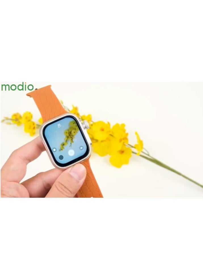 Modio ST13 Smart Watch With 2.2 Inch Full Screen Display Sim Card Slot and 3 Pair Straps and Charging Cable Designed For Ladies and Gents