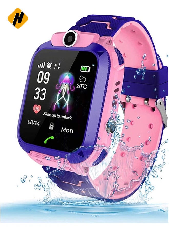 C002 Waterproof Smart Watch For Kids Pink