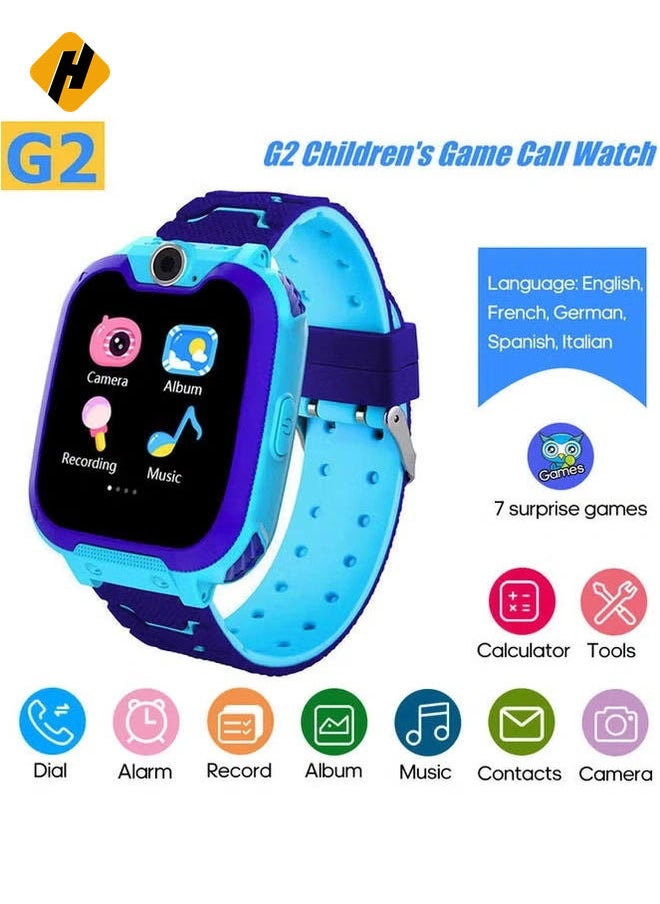 Kids Waterproof Anti-lost Smartwatch Blue