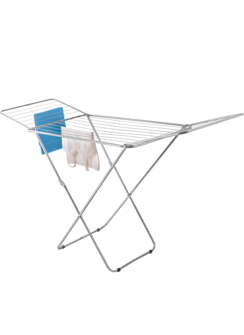 Clothes Drying Stand with Adjustable Folding Wings Clothes Hanger Stand Drying Rack clothes rack, Clothes Rack for Drying Clothing, Cloth Drying Stand (Grey)