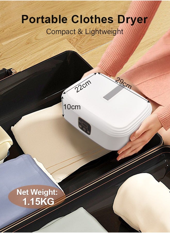 Portable Laundry Dryer, Multifunctional Electric Dryer Machine, Mini Clothes Dryer with Dryer Bag, 2 Gear Adjustable Small Dryer Machine, Foldable Compact Dryer for Delicate Garmnts