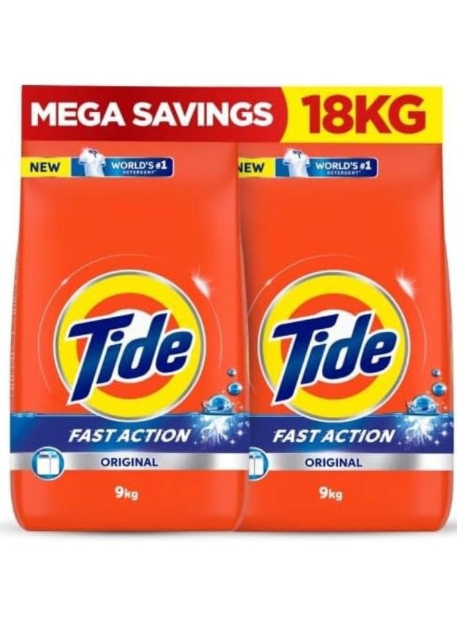 Fast Action Laundry Detergent Powder Dual Pack