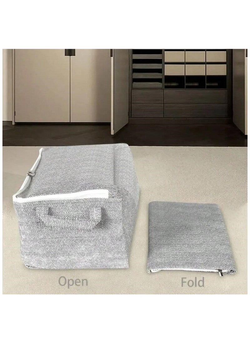 Thickened Home Storage Basket Large Capacity Covered Storage Basket for Clothes, Furnishings, Transport, Living Room, Bedroom