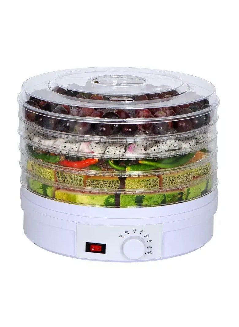 Food Dehydrator Machine with 5 Stackable Trays – Multi-Tier Kitchen Meat & Beef Jerky Maker, Fruit & Vegetable Dryer, Ideal for Drying Fruits, Vegetables, and Meats