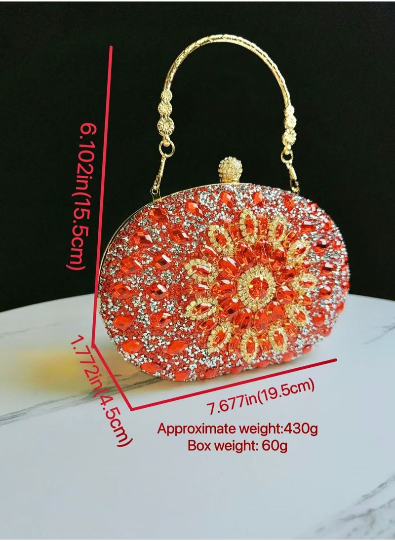 Clutch Purses For Women Rhinestone Evening Purse Sparkling Handbags Crystal Clutch For Wedding Party