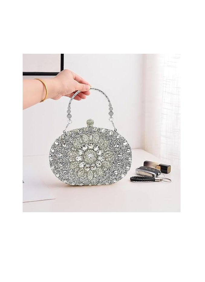 Clutch Purses For Women Rhinestone Evening Purse Sparkling Handbags Crystal Clutch For Wedding Party