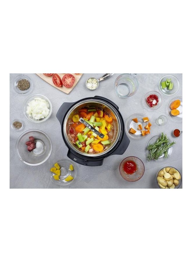 Aluminium Smart Pot Eko Electric Pressure Cooker With Glass Lid 6 L 1000 W SP104 Silver