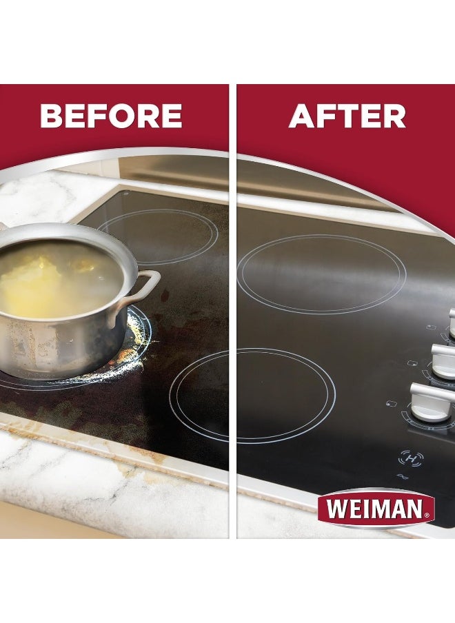 Weiman Cooktop Daily Cleaner & Polish For Ceramic, Glass, Induction Stovetops - 2 Pack