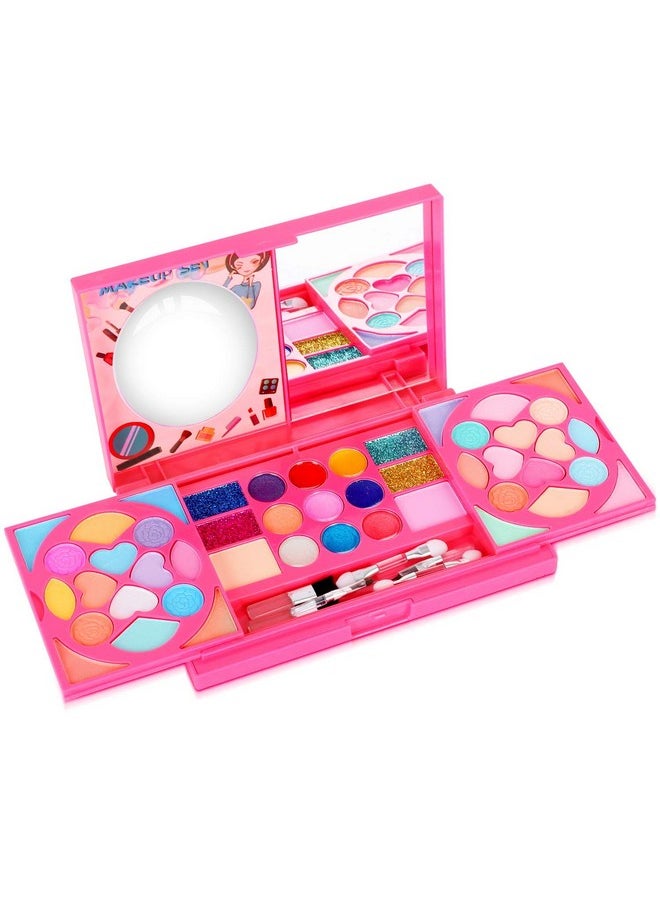 Kids Makeup Kit For Girl, Washable Real Safe & Non-Toxic Little Girl Makeup Set, Princess Toys For 3-6 Year Old Kids Girl Toys Christmas & Birthday Gift