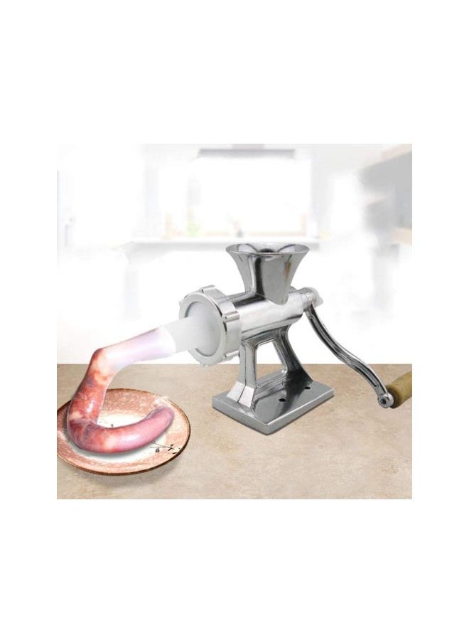 Manual Meat Grinder, Stainless Steel Hand Crank Meat Processor Grinding Machine Ground Beef Chopper with Sausage Stuffer for Home Kitchen