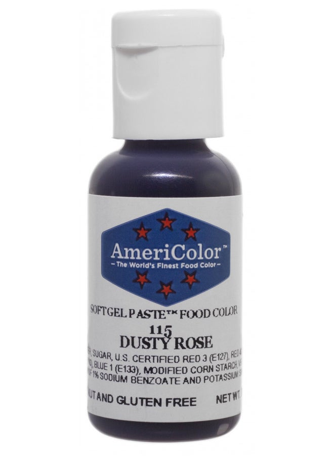 AmeriColor Dusty Rose Soft Gel Paste Food Color, .75 oz