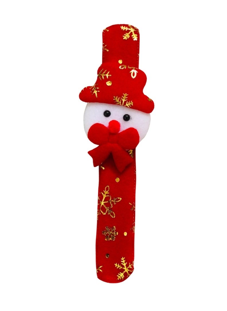 6-Piece Christmas Decoration Costume | Christmas Combo | 2 Fluffy Adult Santa Hat | 1 Fluffy Kids Santa Hat | 3 Slap Bracelets | Christmas Gifts | Christmas | Christmas Decor