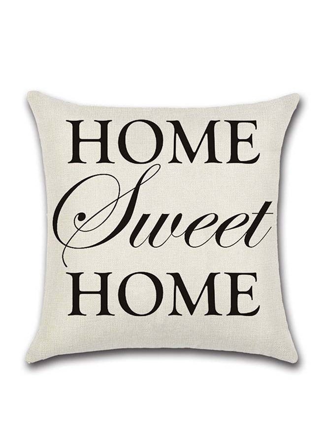 Decorative Cushion Cover Black/White 45x45cm