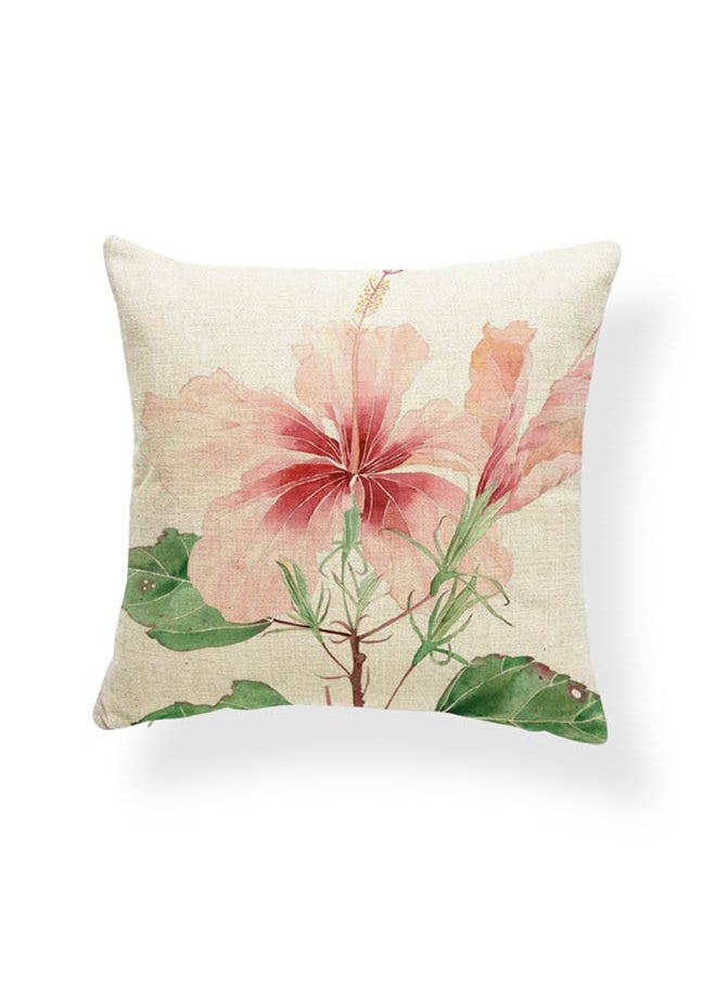 Floral Printed Cushion Cover Multicolour 45x45cm