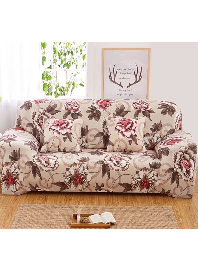 Three Seater Sofa Cover Pink/Grey
