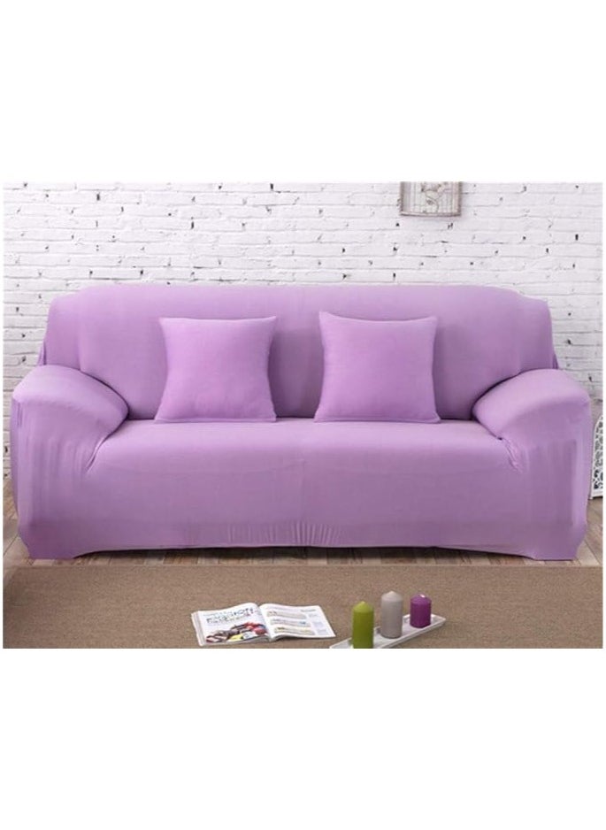 Home Decor, Sofa cover Three Seater, 195-230 cm-Light Purple