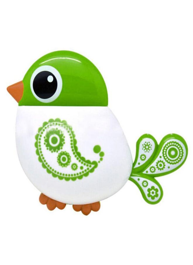 Bird Shape Toothbrush Holder Green/White/Brown 23.5x6x22.5cm