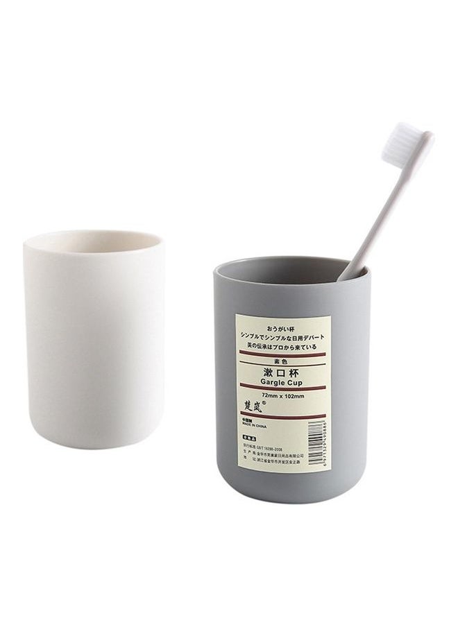 Japanese Creative Plastic Mouthwash Cup White 15 x 3 x 15.5cm