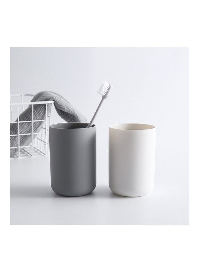 Japanese Creative Plastic Mouthwash Cup White 15 x 3 x 15.5cm