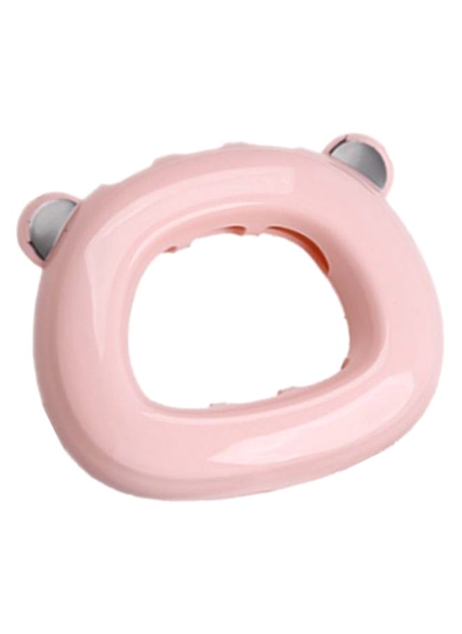 Bear Shape Suction Cup Toothbrush Holder Pink 11 x 13cm