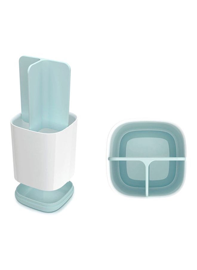 Easy-Store Toothbrush Holder White/Blue 90x127x90mm