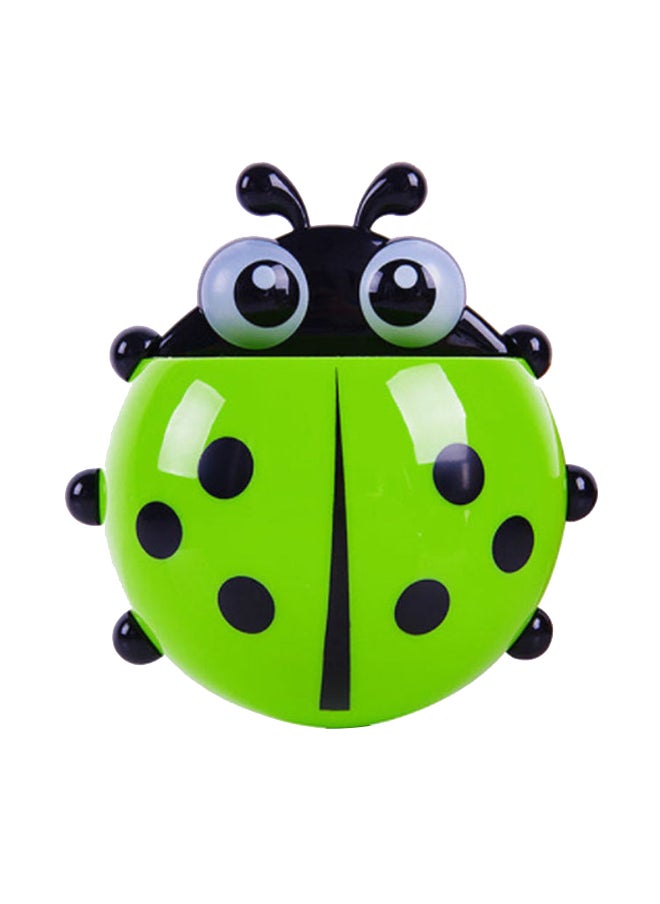 Ladybug Insect Toothbrush Holder Green 13.5x11cm