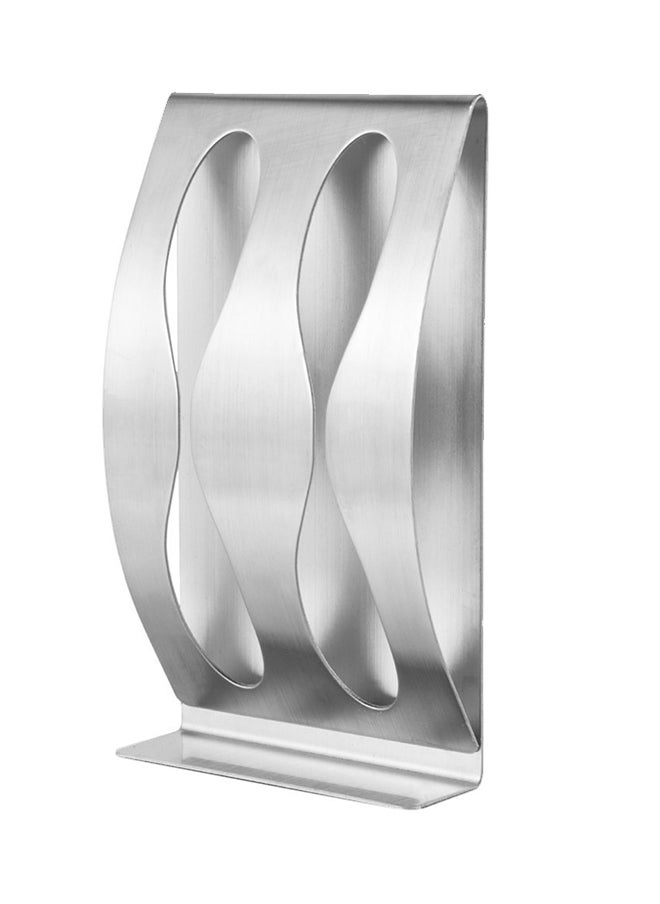 Stainless Steel Wall Mounted Toothbrush Holder Silver