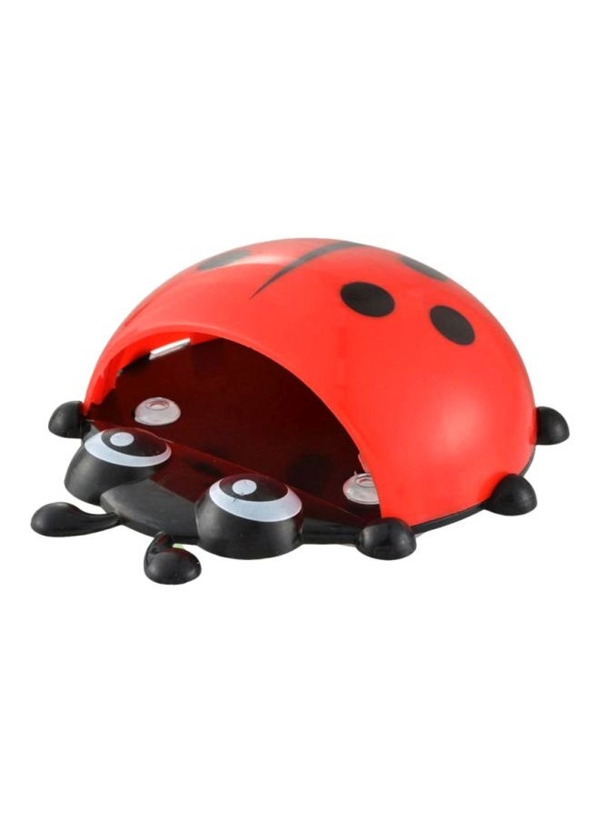 Wall Suction Ladybug Insect Shape Toothbrush Holder Red/Black/White 14.5x13.8cm