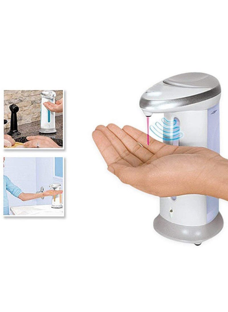 Touchless Automatic Soap Dispenser - Countertop Liquid Dispenser with Waterproof Base, Ideal for Kitchen & Bathroom, Supports Soap, Lotion & Sanitizer, Light-Up & Chime Technology - Cheerful Gifts Soap Magic