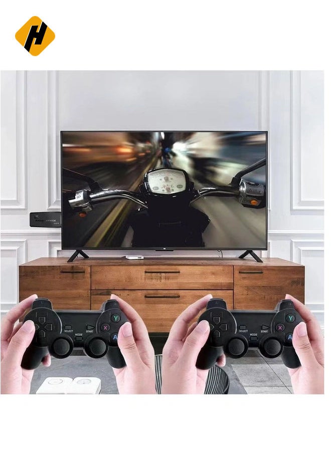 Wireless Game Console 2.4G HD Arcade PS1 Home TV Mini Game Console U Bao Retro Game Console Wireless Gamepad Controller 64G (new package)