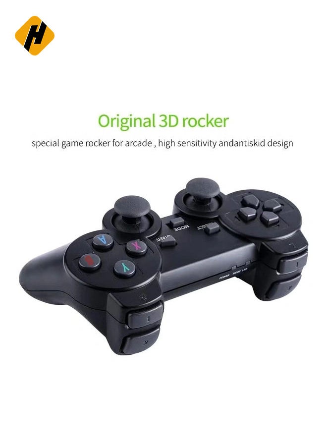 Wireless Game Console 2.4G HD Arcade PS1 Home TV Mini Game Console U Bao Retro Game Console Wireless Gamepad Controller 64G (new package)