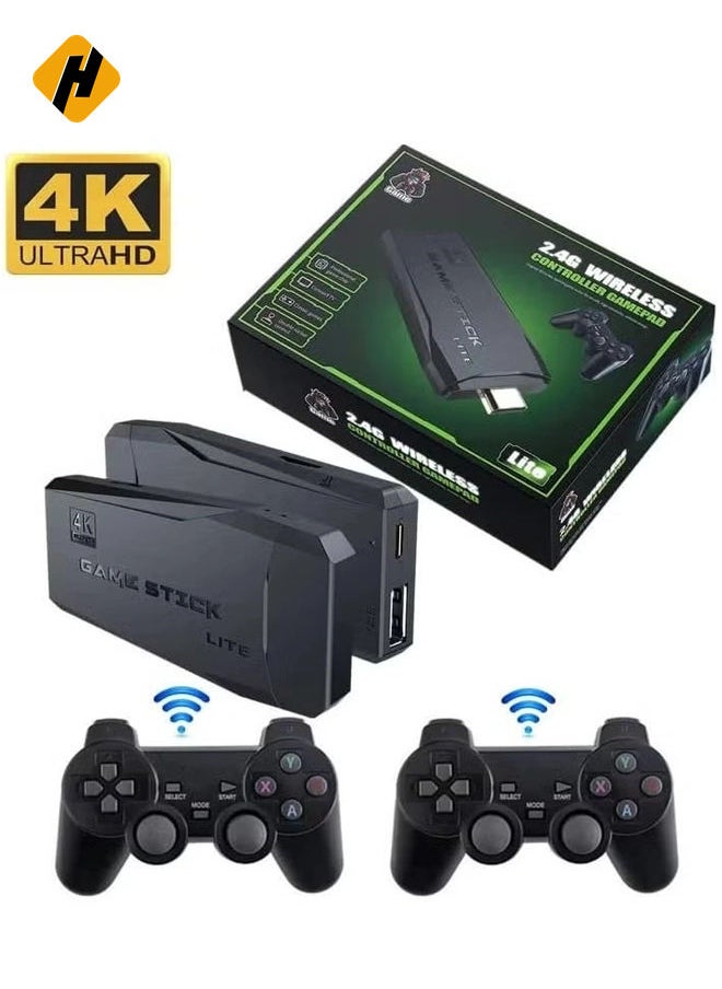 ELTERAZONE 64G Retro Game Console, HD Classic Game Console, 10000+ Built-in Games, 9 Emulators Console, HDMI Output TV Video Games, High Definition Game Console with Dual 2.4G Wireless Controllers