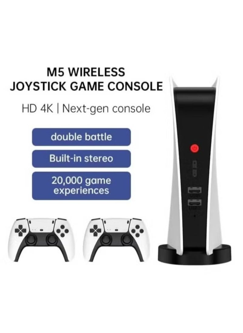 M5 Game Console 2.4gb Wireless Controller Game Station 4K HD Output Retro Classic Video Game Console 15000 Games