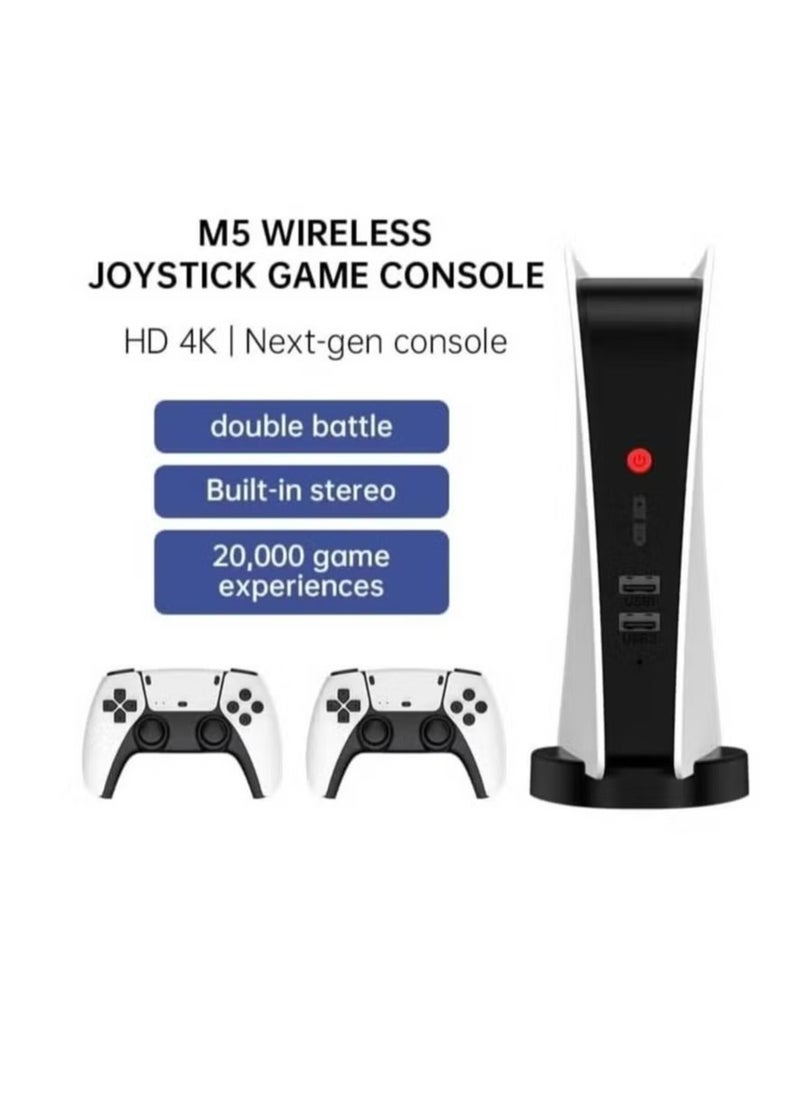 M5 Game Console 2.4gb Wireless Controller Game Station 4K HD Output Retro Classic Video Game Console 15000 Games