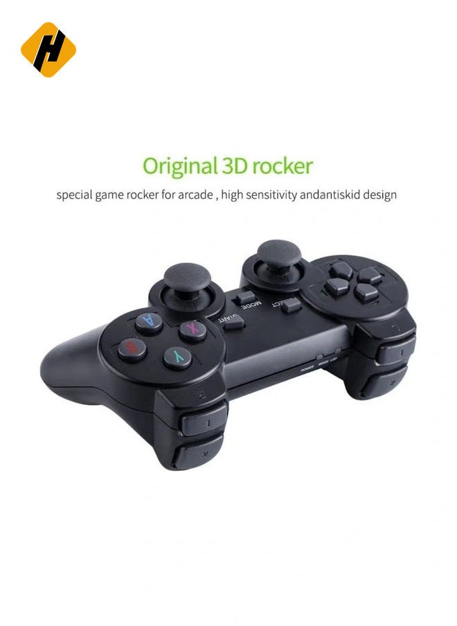 Classic M8 Game Stick 4K Game Console with Two 2.4G Wireless Gamepads Dual Players HDMI Output Built in 3500 Classic Games Compatible with Android TV/PC/Laptop/Projector