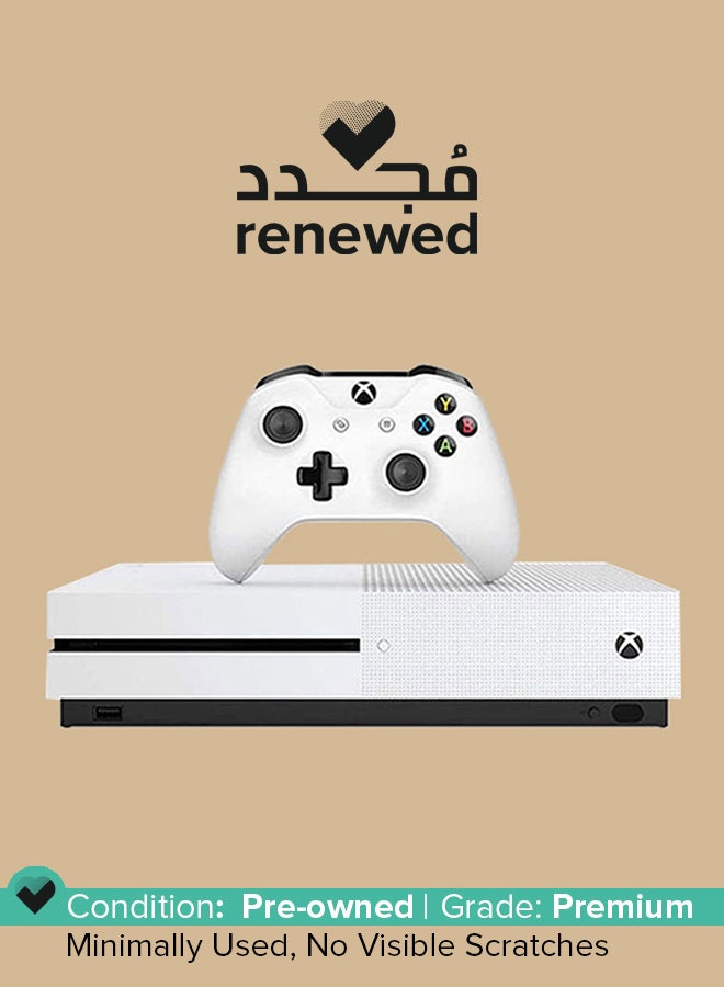 Renewed - Xbox One S 1TB Console With Bluetooth Controller White