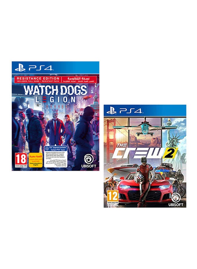 The Crew 2 + Watch Dogs Legion - Action & Shooter - PlayStation 4 (PS4)