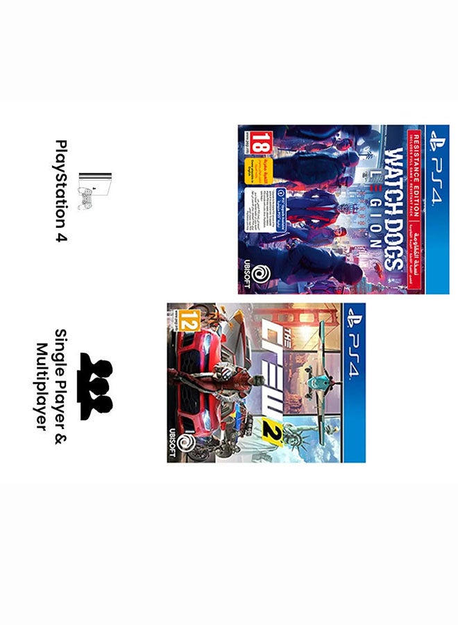 The Crew 2 + Watch Dogs Legion - Action & Shooter - PlayStation 4 (PS4)