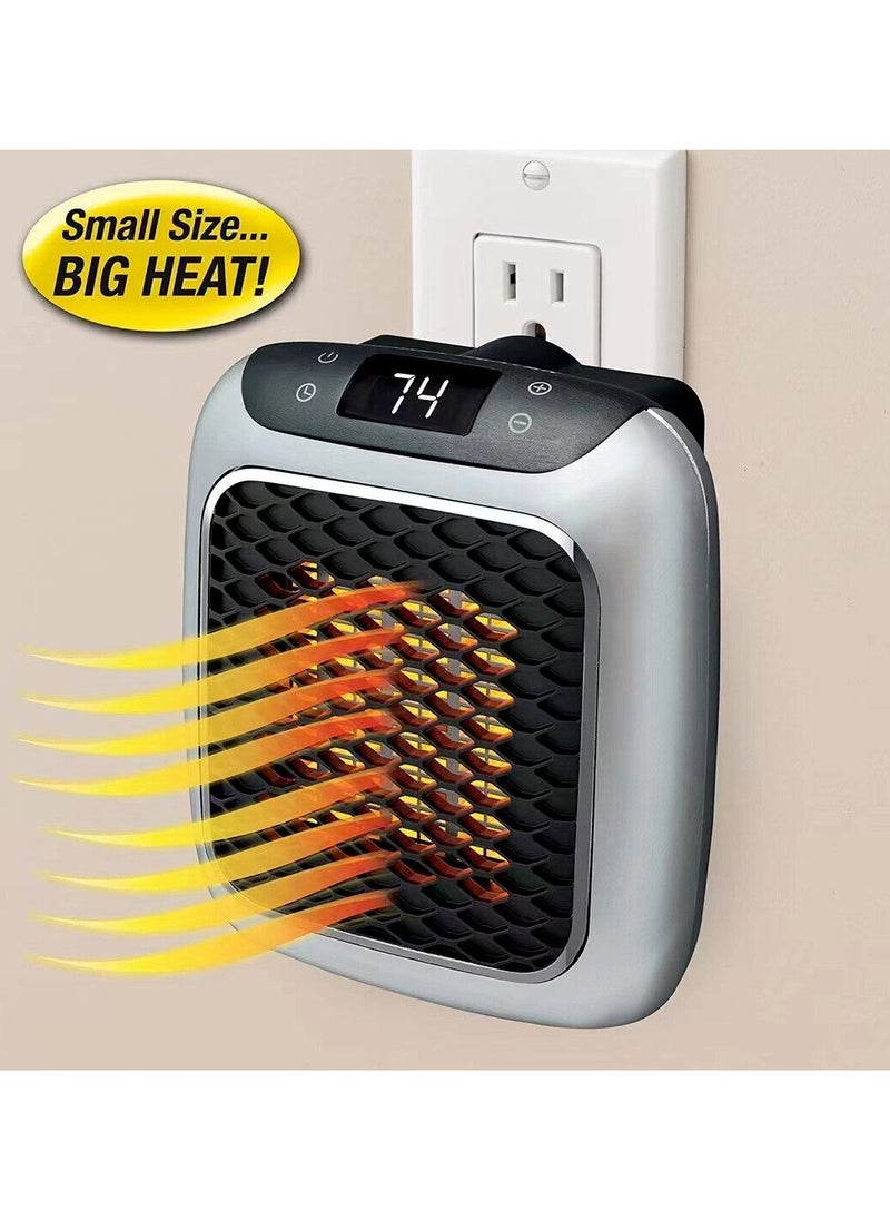 Handy Heater Space-saving Wall Outlet Heater With Advanced Ceramic Technology And Adjustable Thermostat