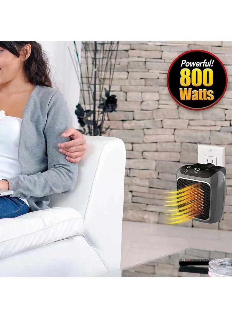 Handy Heater Space-saving Wall Outlet Heater With Advanced Ceramic Technology And Adjustable Thermostat