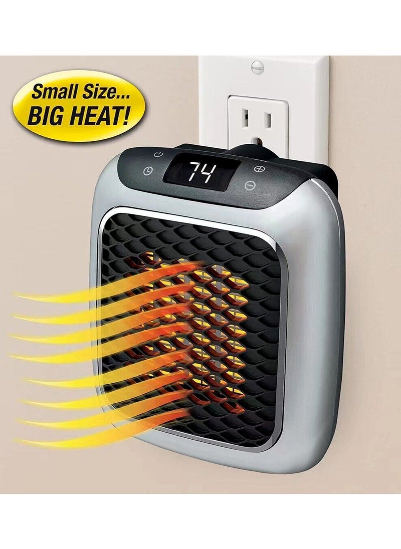 Space Heater, Portable Electric Space Fan Hearter with Thermostat, Easy Grip