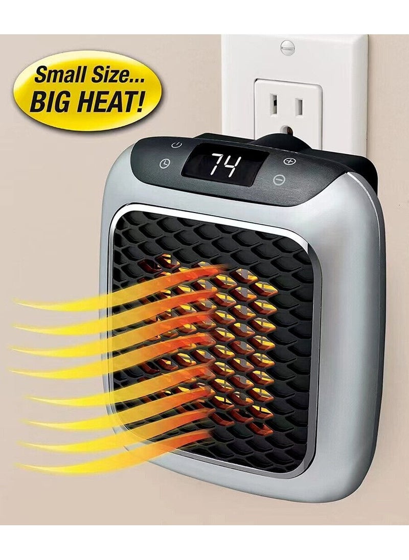 Space Heater, Portable Electric Space Fan Hearter with Thermostat, Easy Grip