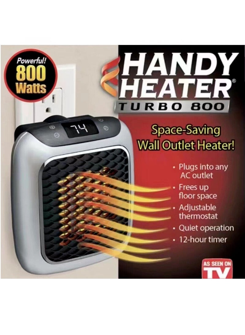 800 Watt Handy Heater , Wall Outlet Heater